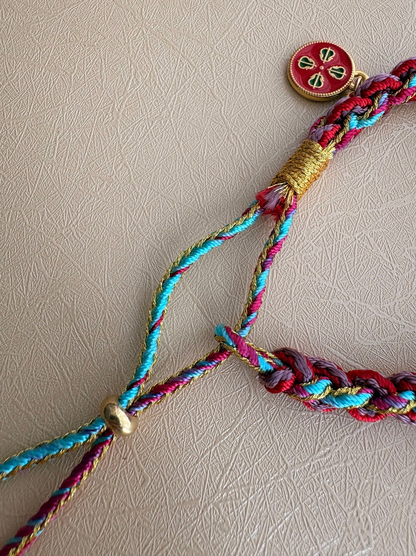 Five Jambhalas Braided Bracelet - Turquoise Twilight