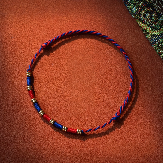 Tibetan Style Hand Braided Multicolor Cord Bracelet
