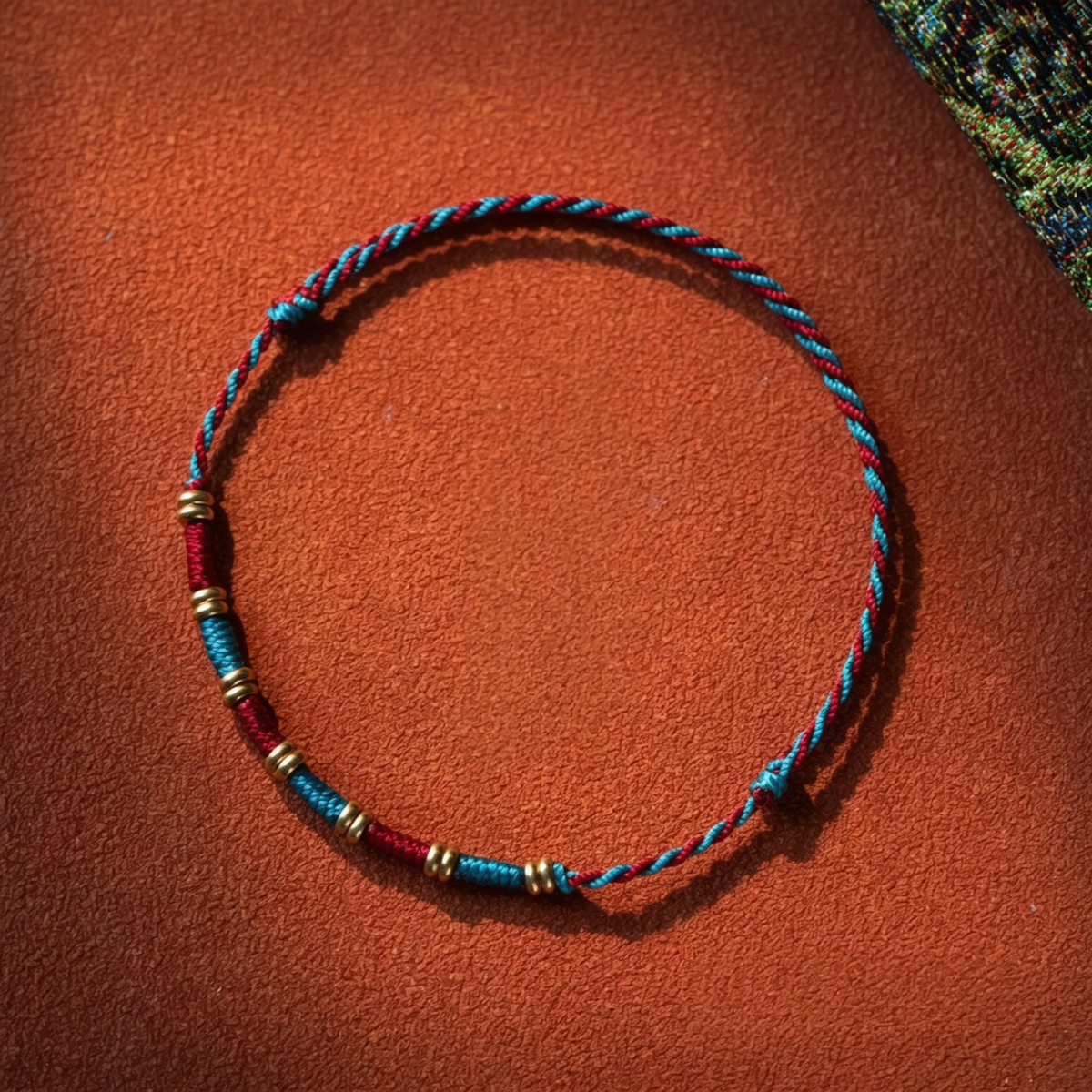Tibetan Style Hand Braided Multicolor Cord Bracelet