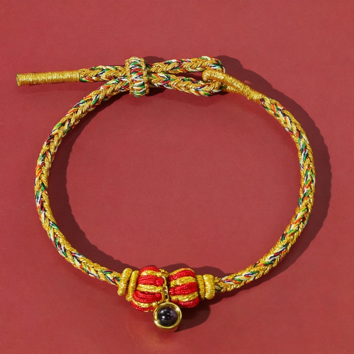 Zodiac Guardian Buddha Tibetan Style Braided Bracelet