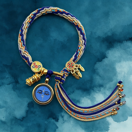 Medicine Buddha Thangka Tibetan Style Hand-woven Bracelet