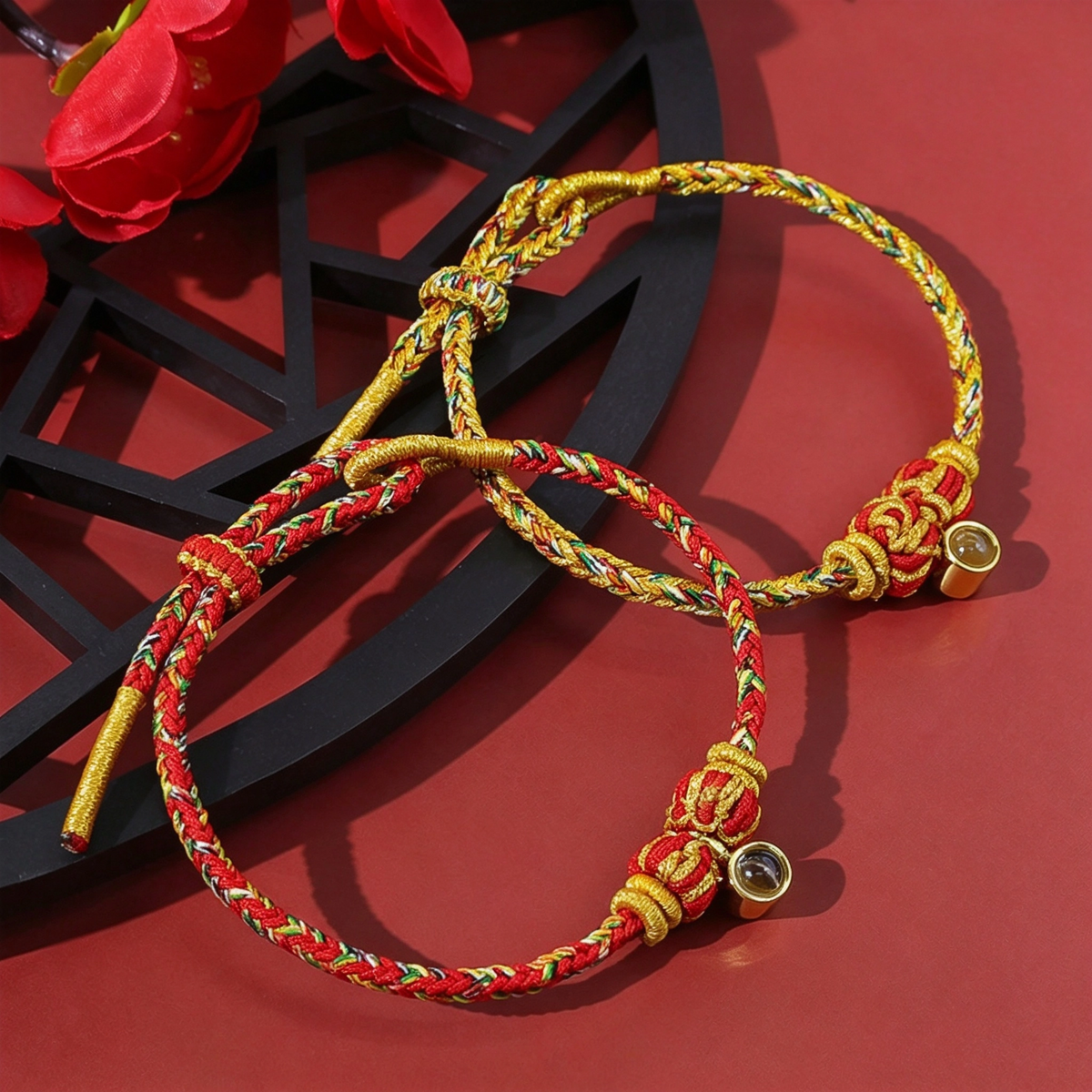Zodiac Guardian Buddha Tibetan Style Braided Bracelet