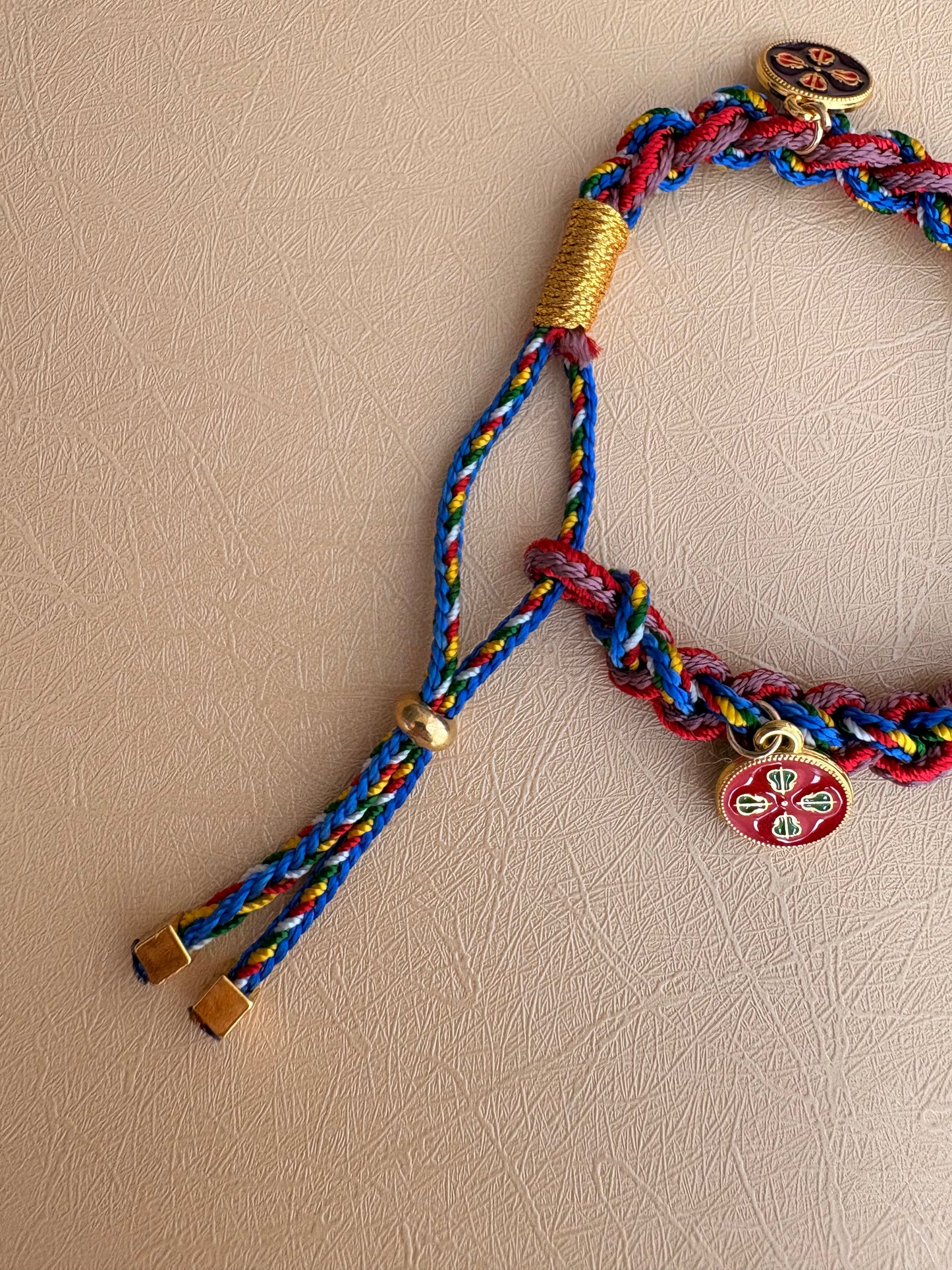 Five Jambhalas Braided Bracelet - Mani Wind Veil
